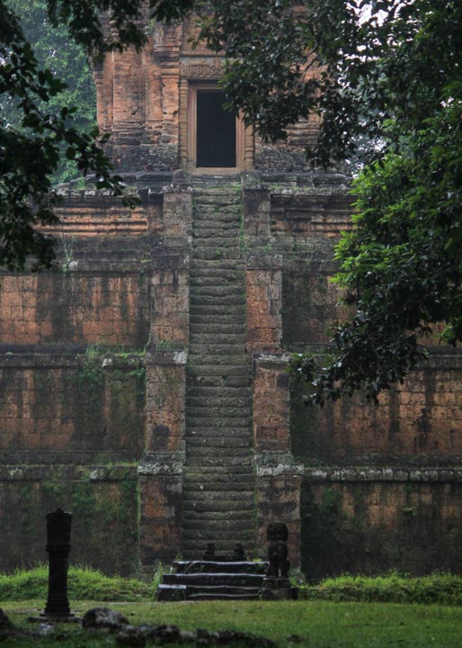 Baksei Chamkrong temple’s steep steps Siem Reap, Cambodia