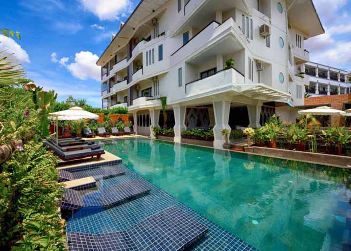 Central Suite Residence Pool view. Siem Reap, Cambodia