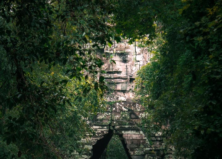 Face of Khmoch Gate in the Green Season Adventure at the Gate of the Dead