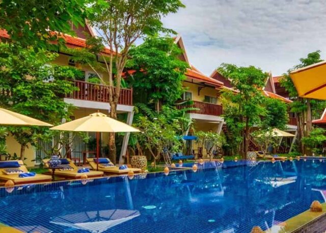 Mane Village Suites Pool. Siem Reap Cambodia