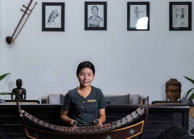 The Cyclo d’Angkor Boutique Hotel Lobby. Siem Reap, Cambodia